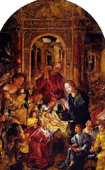 Gregorio Lopes Adoration of Shepherds China oil painting art